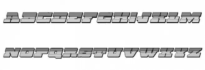 Chicago Express Chrome Italic फ़ॉन्ट लोअरकेस