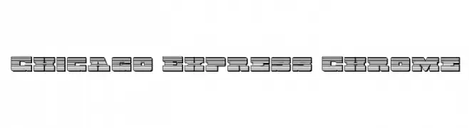 Chicago Express Chrome  Frei Schriftart Herunterladen