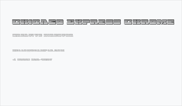 Chicago Express Chrome Business Card