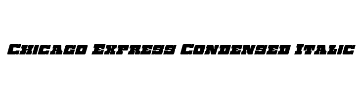 Chicago Express Condensed Italic Fonte
