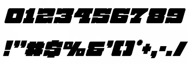 Chicago Express Condensed Italic Fonte OUTROS PERSONAGENS