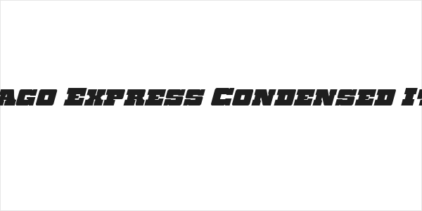 Chicago Express Condensed Italic Logo