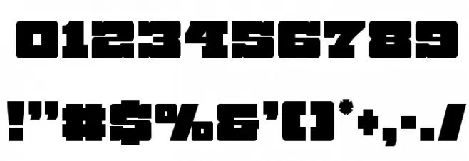 Chicago Express Condensed Font OTHER CHARS