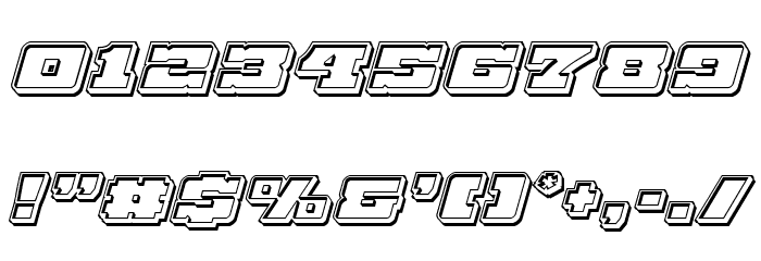 Chicago Express Engraved Italic Font OTHER CHARS