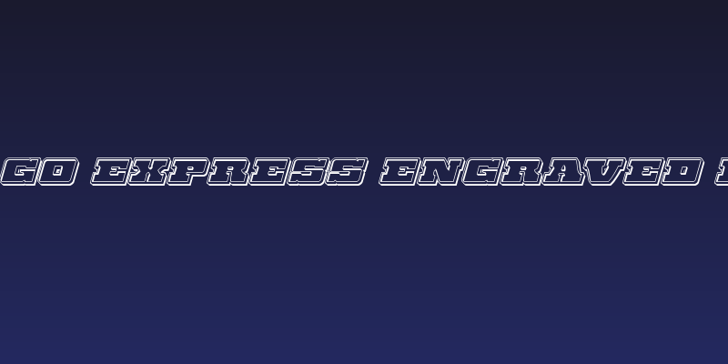 Chicago Express Engraved Italic Social Header