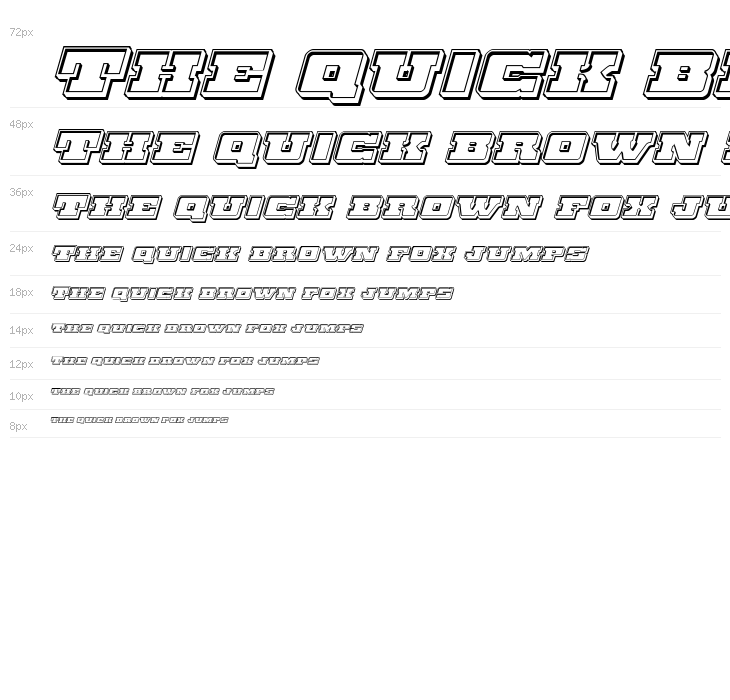 Chicago Express Engraved Italic Waterfall