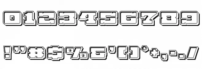 Chicago Express Engraved Font OTHER CHARS