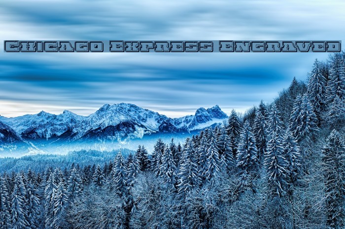 Chicago Express Engraved Example 2