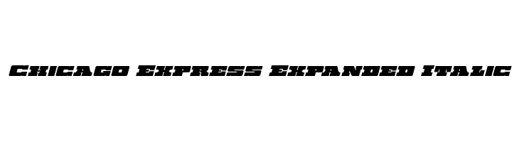 Chicago Express Expanded Italic  les polices de caractères gratuit tlcharger