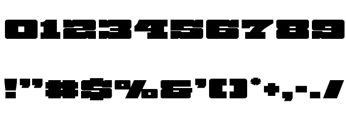 Chicago Express Expanded Font OTHER CHARS