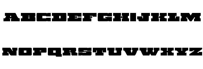 Chicago Express Expanded Font LOWERCASE