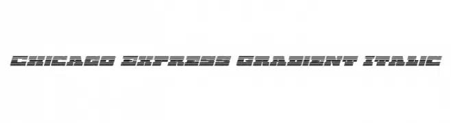 Chicago Express Gradient Italic  Frei Schriftart Herunterladen