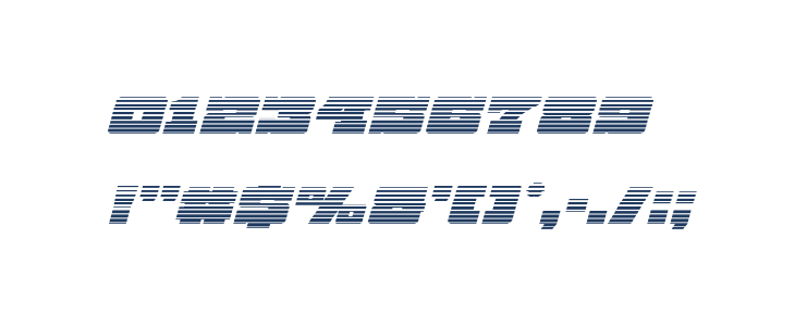 Chicago Express Gradient Italic Other Characters
