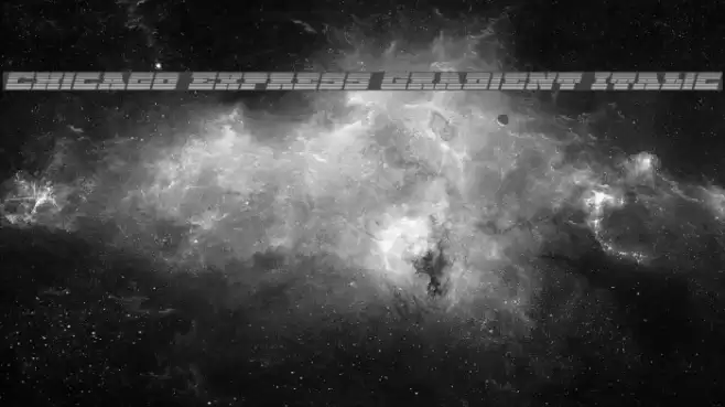 Chicago Express Gradient Italic Font examples