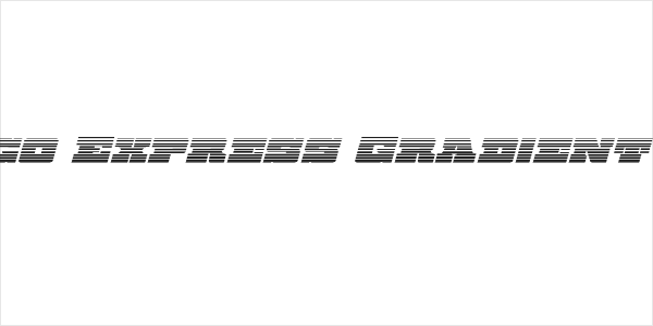 Chicago Express Gradient Italic Logo
