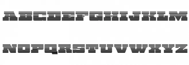 Chicago Express Gradient フォント 大文字