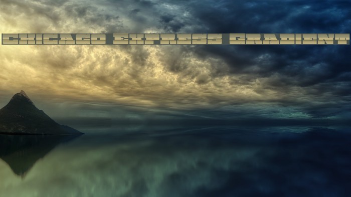 Chicago Express Gradient Font examples