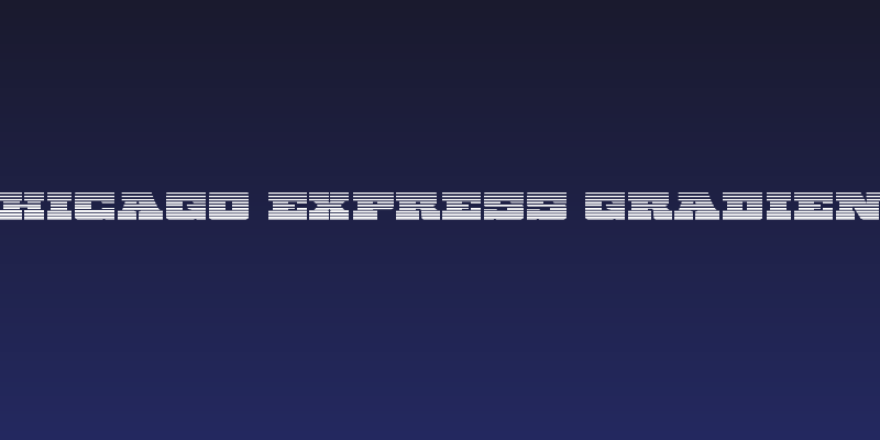 Chicago Express Gradient Social Header