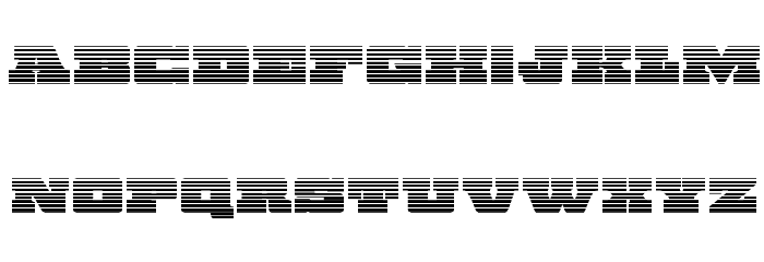 Chicago Express Gradient Font LOWERCASE