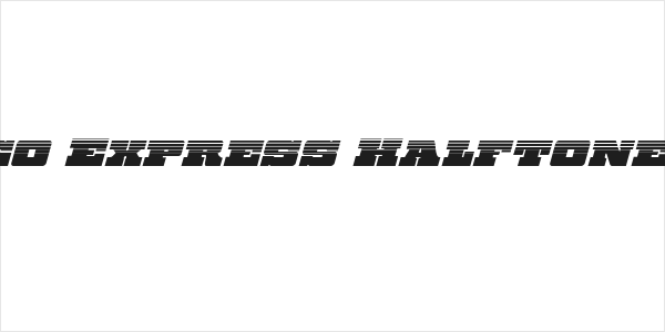 Chicago Express Halftone Italic Logo