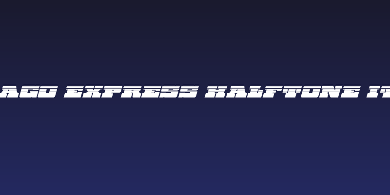 Chicago Express Halftone Italic Social Header