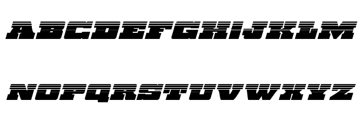 Chicago Express Halftone Italic Font LOWERCASE