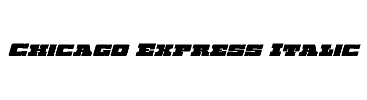 Chicago Express Italic  フリーフォントのダウンロード