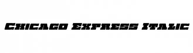 Chicago Express Italic  免费字体下载