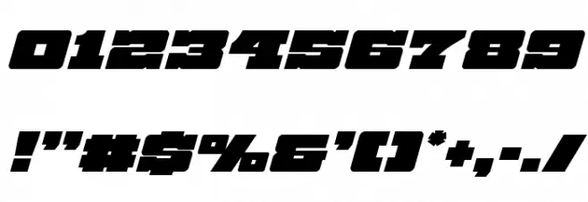 Chicago Express Italic Font OTHER CHARS