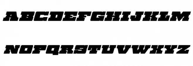Chicago Express Italic Шрифта ВЕРХНИЙ