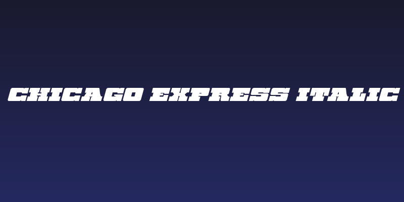 Chicago Express Italic Social Header