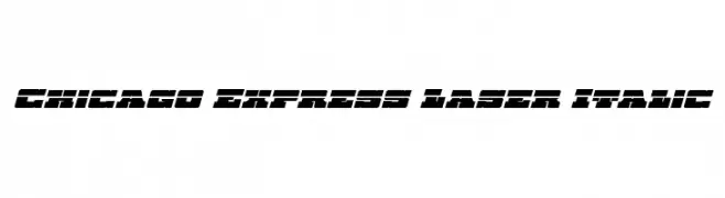Chicago Express Laser Italic  フリーフォントのダウンロード