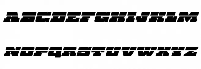 Chicago Express Laser Italic Font Litere mari
