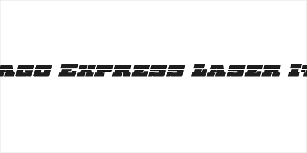 Chicago Express Laser Italic Logo