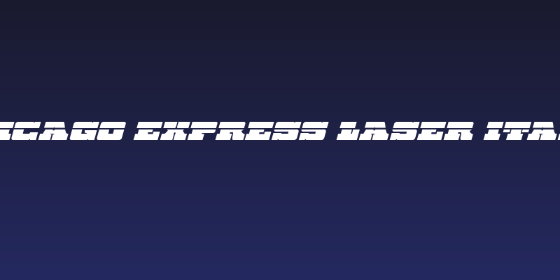 Chicago Express Laser Italic Social Header