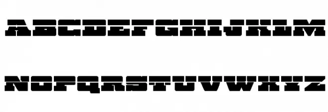 Chicago Express Laser Schriftart Groß