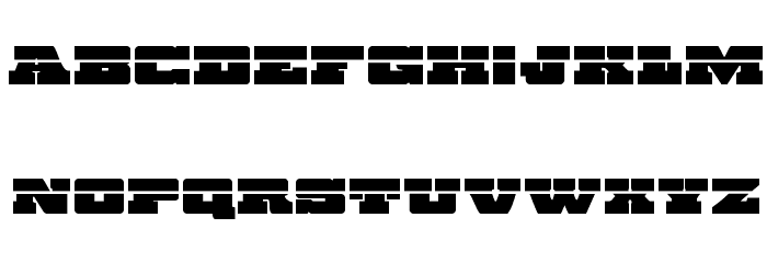 Chicago Express Laser Font LOWERCASE