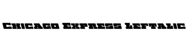 Chicago Express Leftalic  免费字体下载