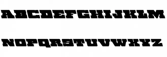 Chicago Express Leftalic Шрифта ВЕРХНИЙ