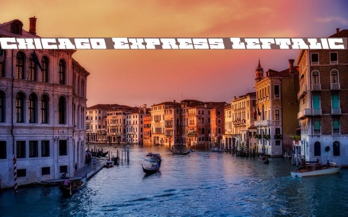 Chicago Express Leftalic Fonte examples