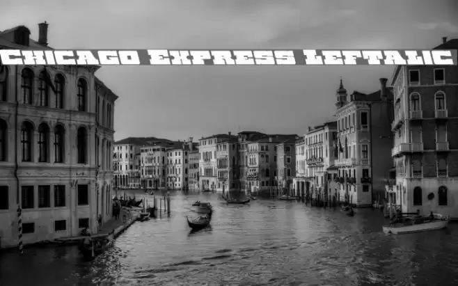 Chicago Express Leftalic Fonte examples