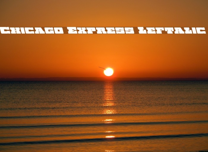 Chicago Express Leftalic Fonte examples