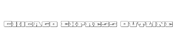 Chicago Express Outline  Free Fonts Download