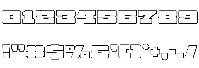 Chicago Express Outline Font OTHER CHARS