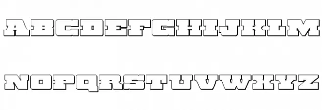 Chicago Express Outline 字体 大写