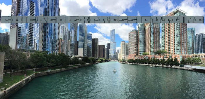 Chicago Express Outline Font examples