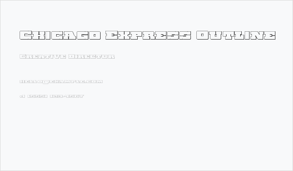 Chicago Express Outline Business Card
