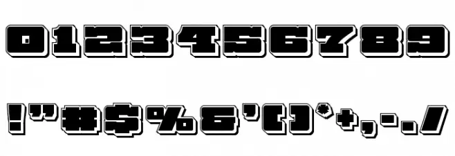 Chicago Express Punch Font OTHER CHARS