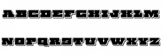 Chicago Express Punch Шрифта ВЕРХНИЙ