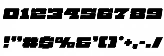 Chicago Express Semi-Italic Font OTHER CHARS